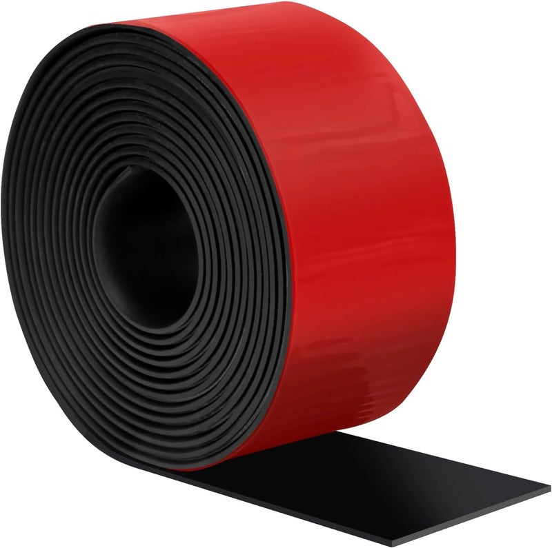 Heonay Self Adhesive Rubber Strips, Solid Neoprene Rubber Sheets Rolls Strips with Adhesive Backing, Self Stick Rubber Gasket Pads for DIY, Crafts, Seals, 2" Wide x 1/16" Thick x 120" Long - Image 1